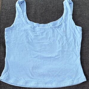 Heart Hips Pale Blue Scoop Tank